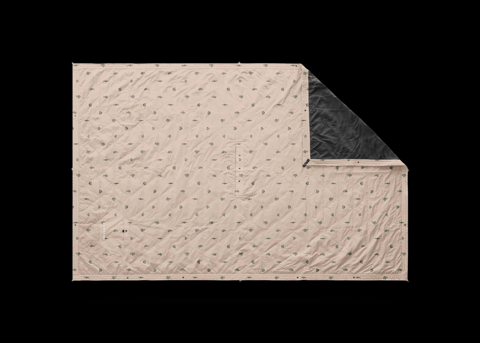 Field Blanket Printed Outlet laid out flat