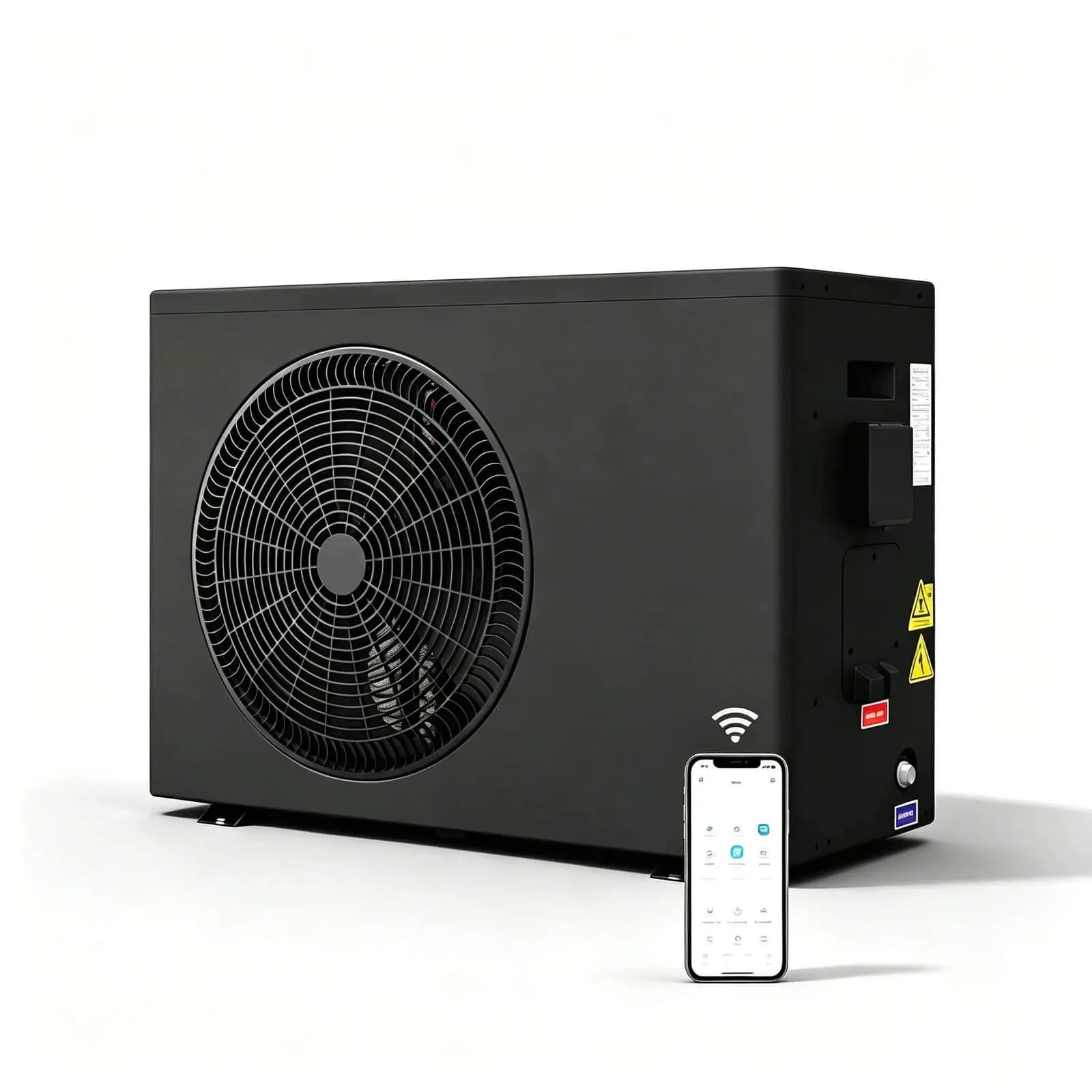 35000BTU pool heat pump with smart WiFi for heating and cooling